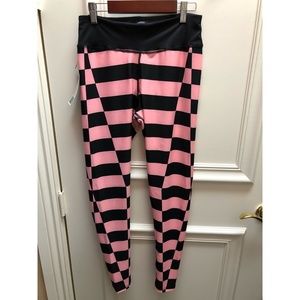 Pink and Black Bend Leggings- LauraHawk Collection